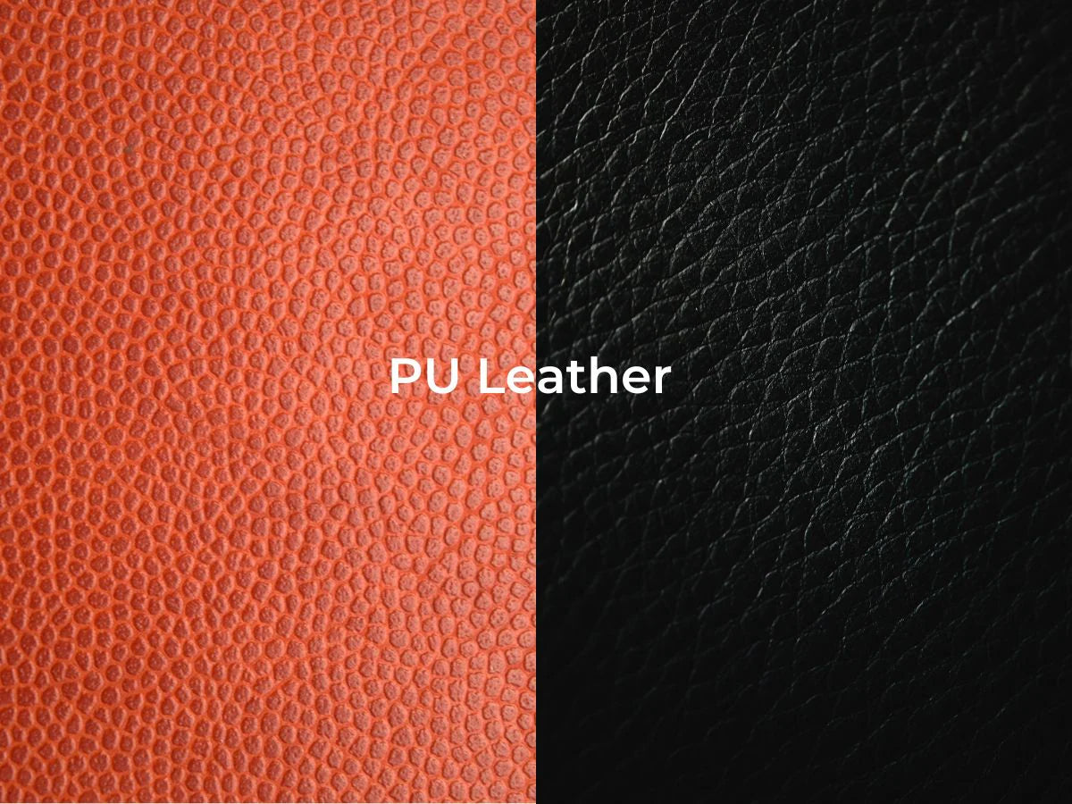 Orange and black PU leather textures for MarkRyden bags