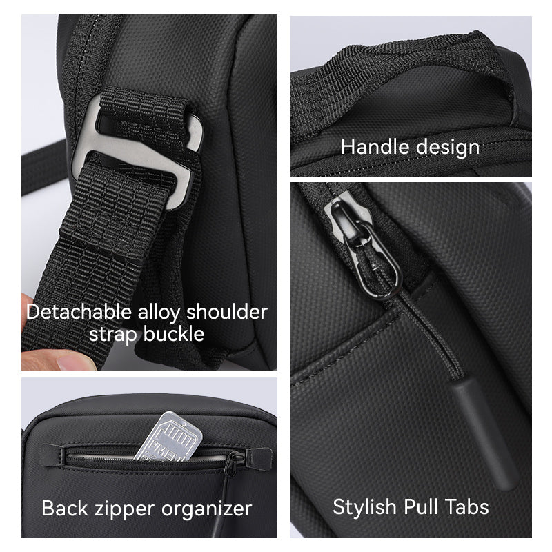 Mark Ryden Global black anti-theft backpack with detachable alloy buckle & handle design