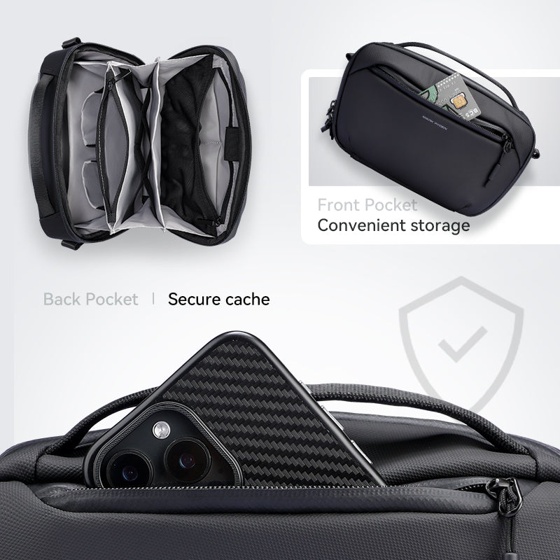 MarkRyden Global Switchstorage III black waterproof storage bag with front/back pockets