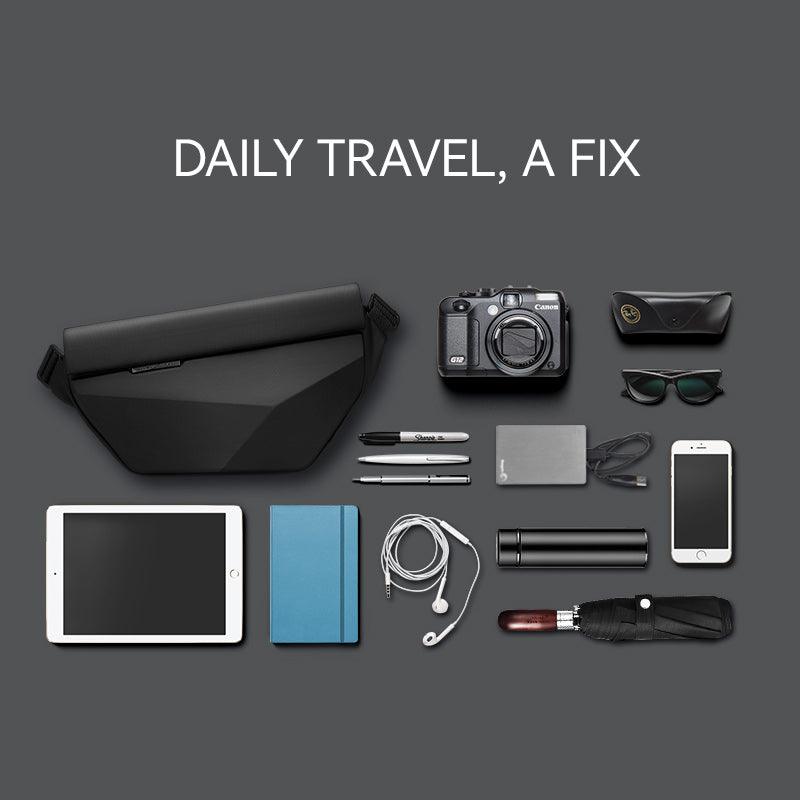 MARK RYDEN Global diamond facets waterproof crossbody bag with daily travel items