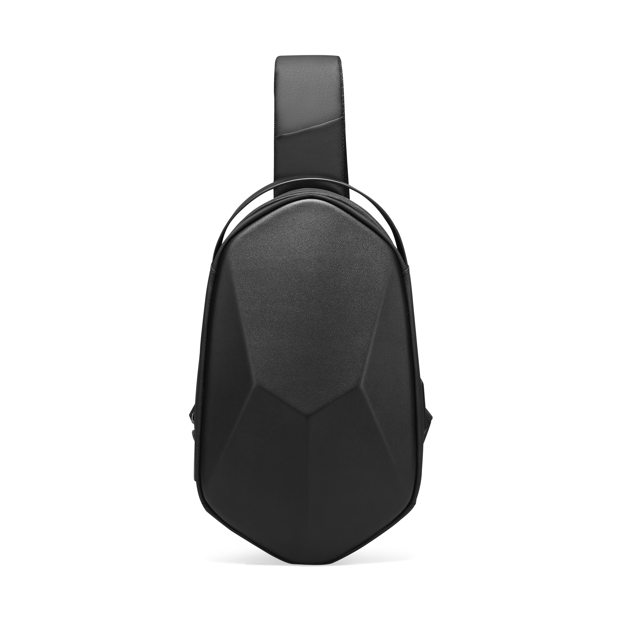 Mark Ryden Global's black masonry-inspired water-repellent crossbody bag