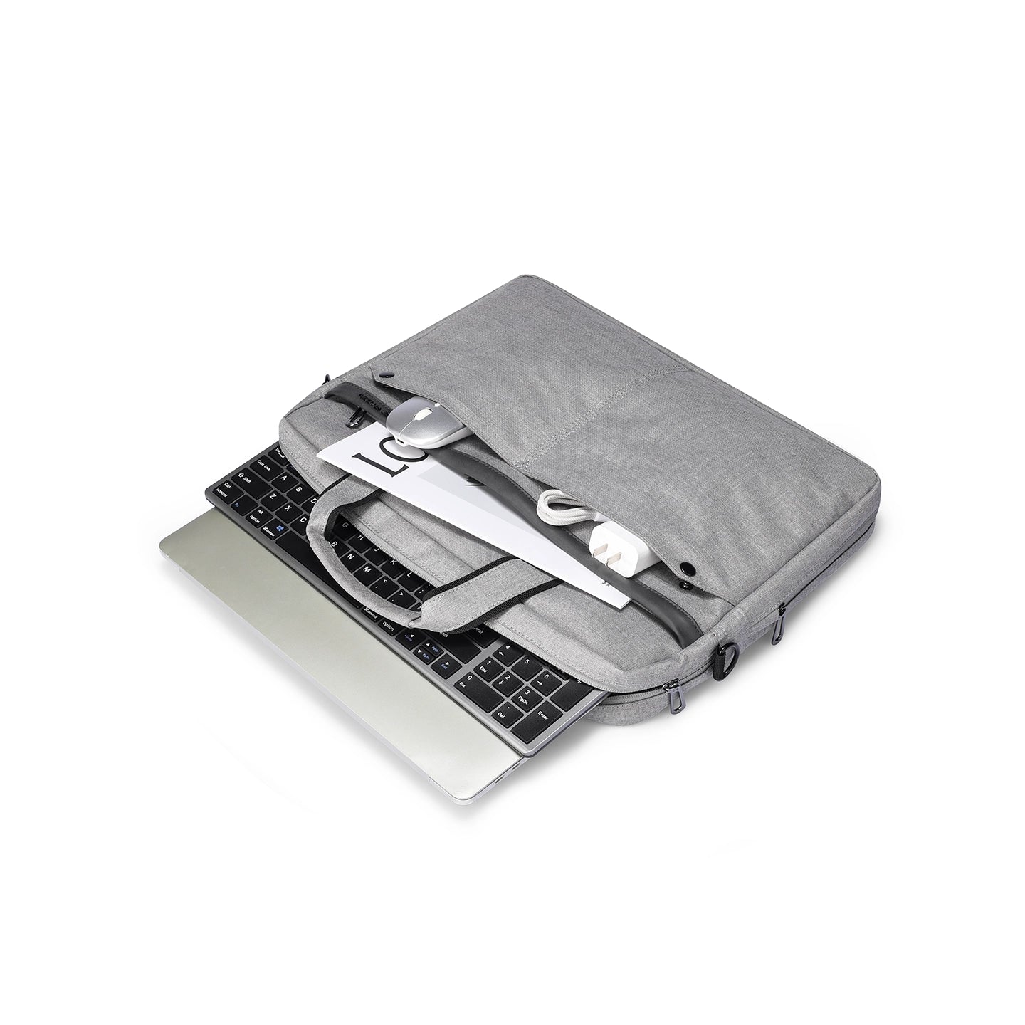 Classic I: MarkRyden Tech Commuter Computer Briefcase 14 / 15.6 inch in Gray