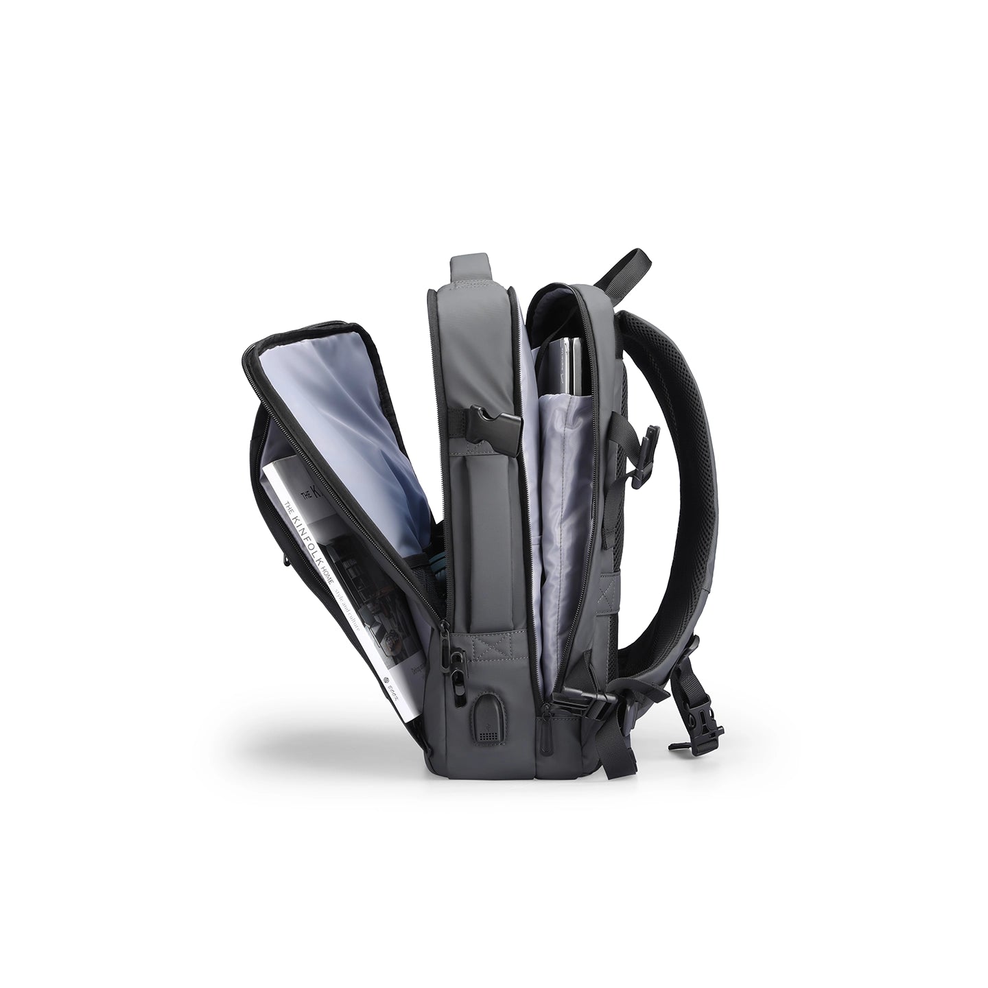 Expandos: Versatile Expandable Laptop Backpack For All-day Traveling