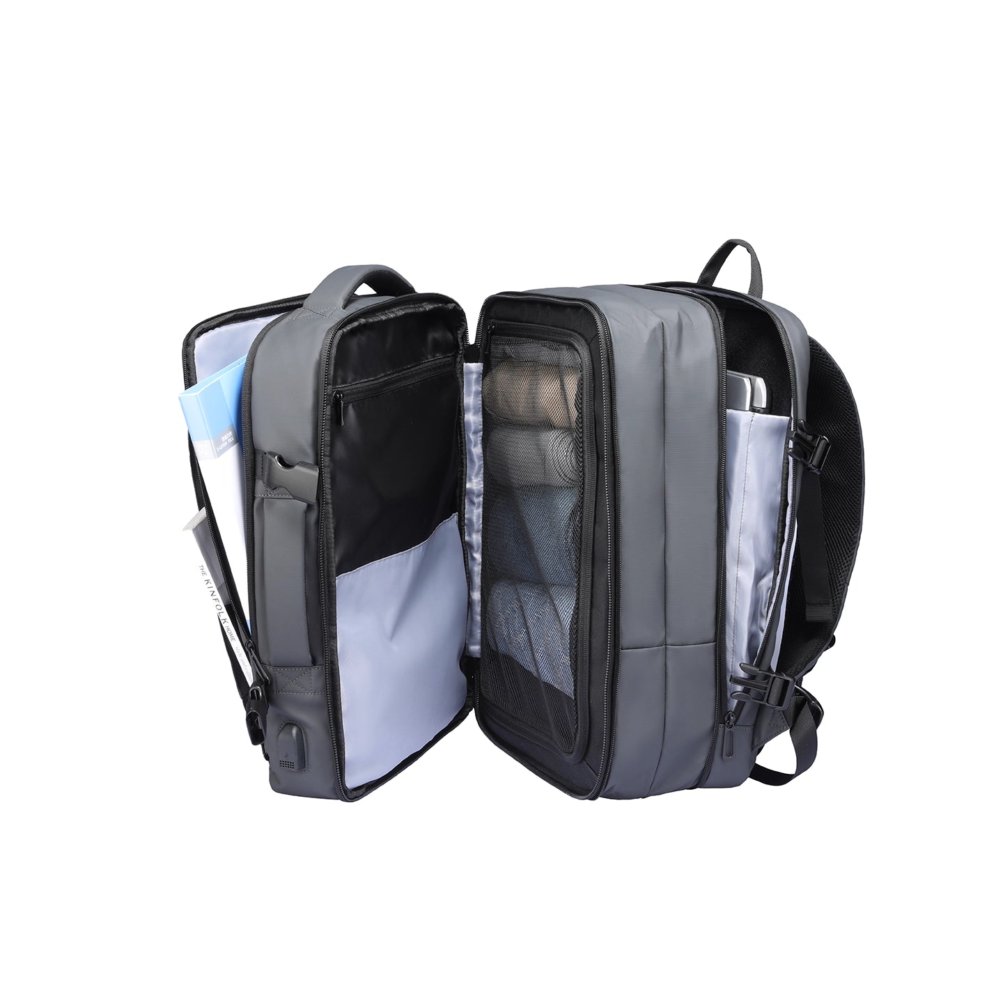 Expandos : sac à dos extensible polyvalent pour ordinateur portable pour voyager toute la journée