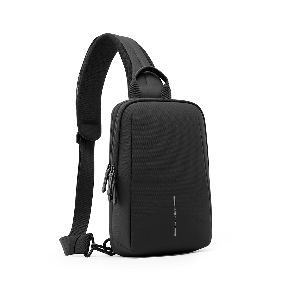 TechPouch: Crossbody Chest Bag with USB Port & iPad Mini Compatible