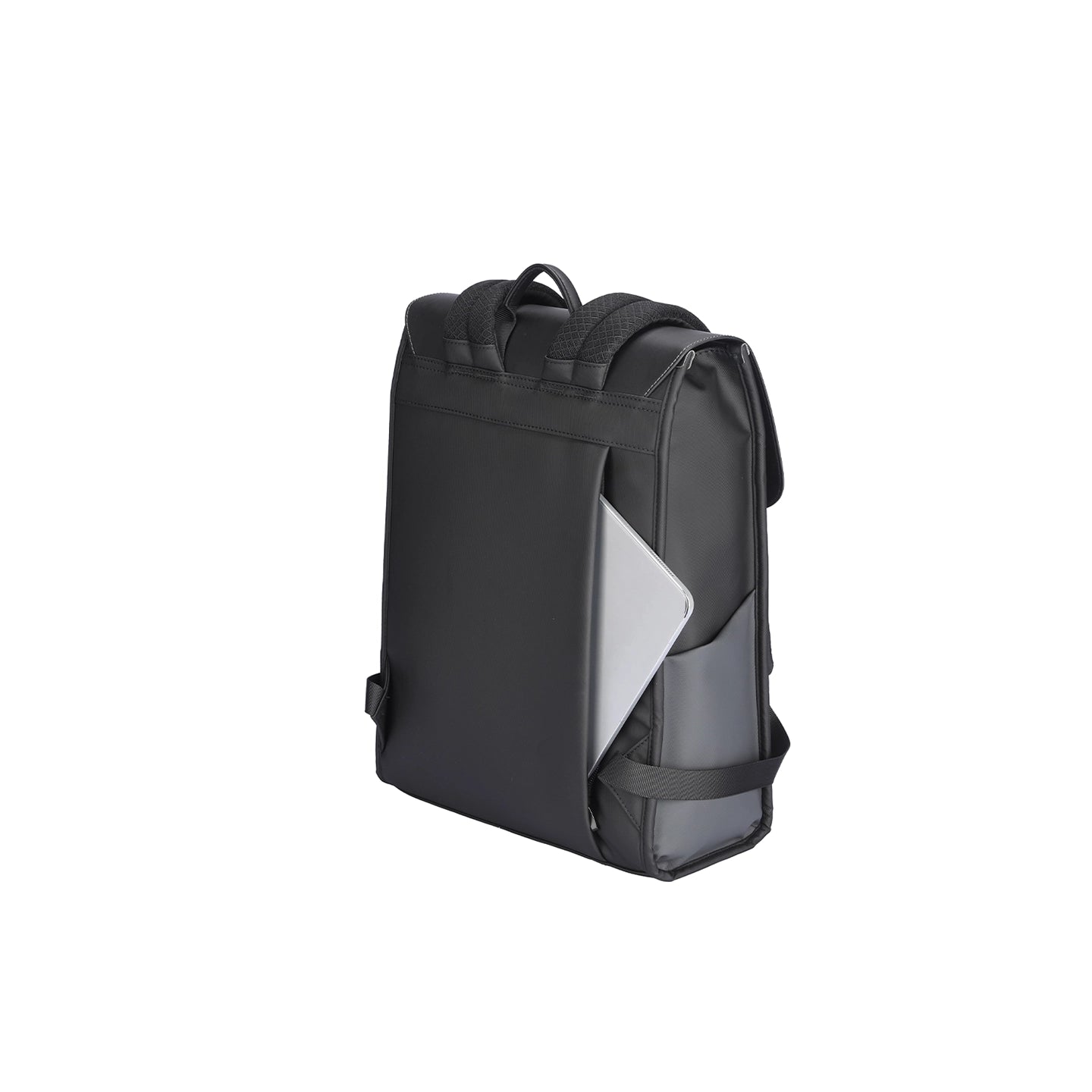 MUKE I: School Style Classic Business Work Black Oxford Backpack