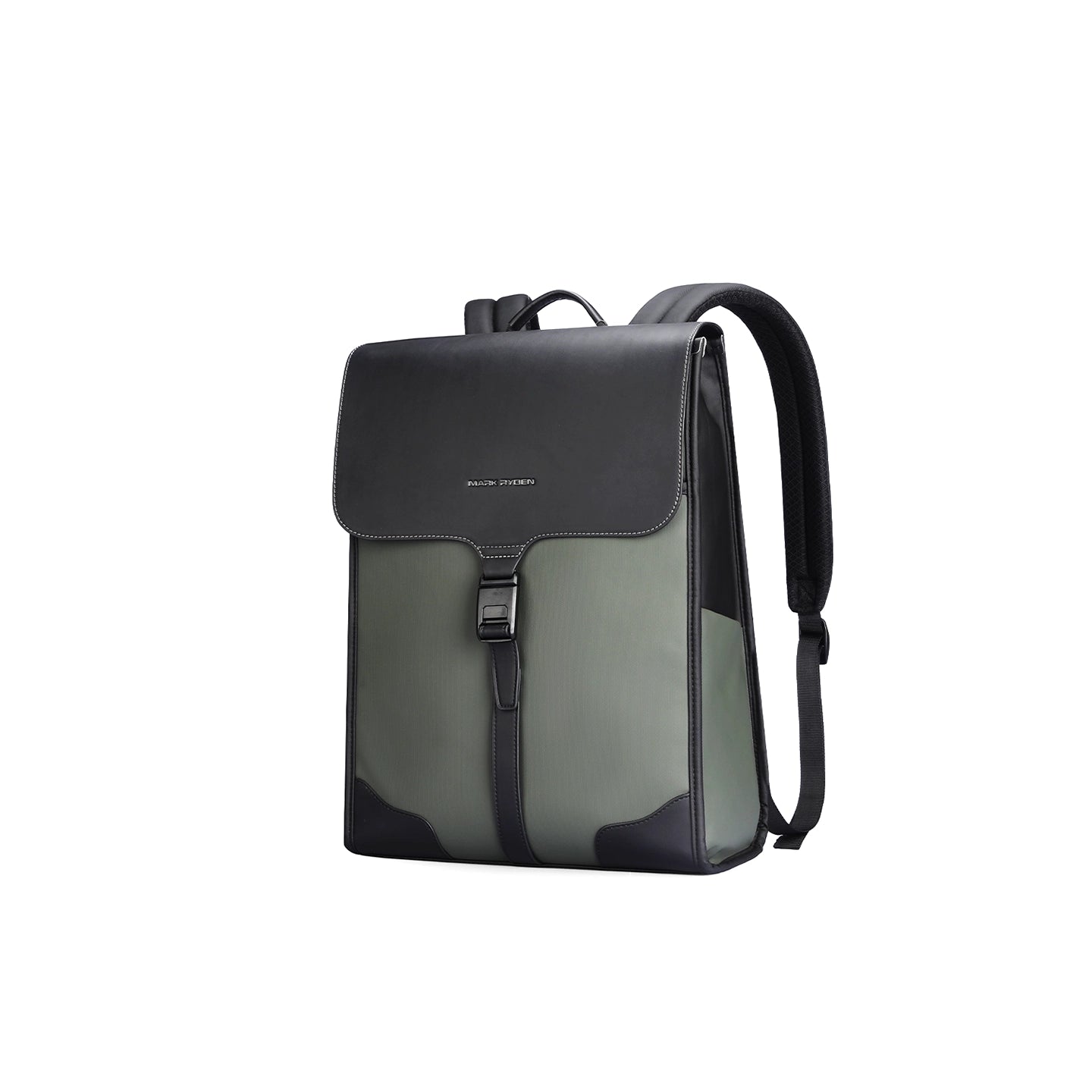 MUKE I: School Style Classic Business Work Black Oxford Backpack