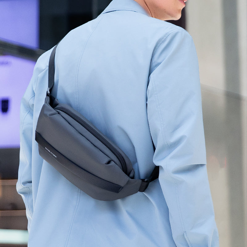 Peiano Elite Gray: Oxford Material Elegant Lightweight Waterproof Crossbody Bag