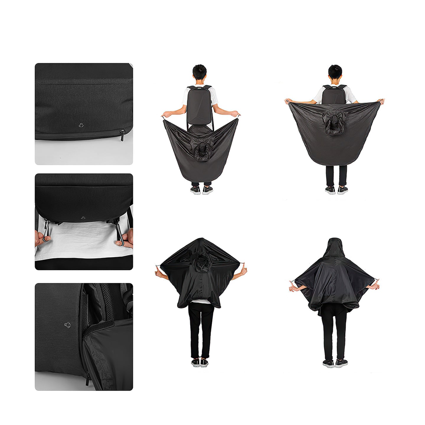 Protector I : Sac à dos multifonctionnel pour ordinateur portable, coque rigide, étanche, anti-rayures