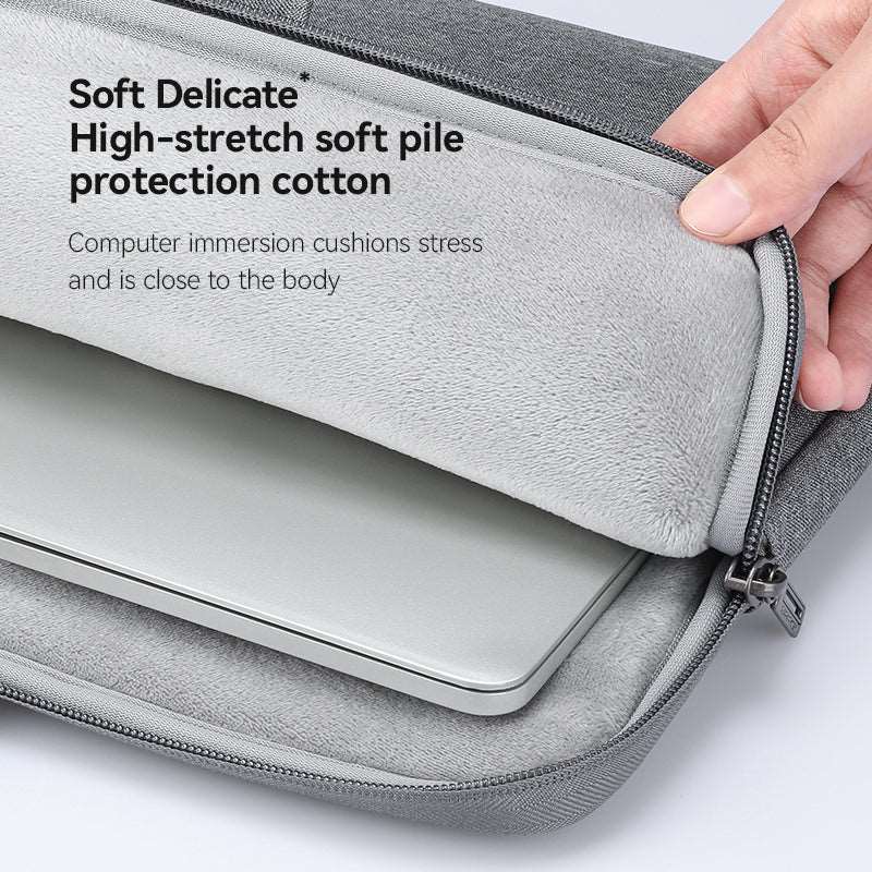 Gray Mark Ryden laptop bag with soft cotton lining holds 13.3-15.6 inch laptop