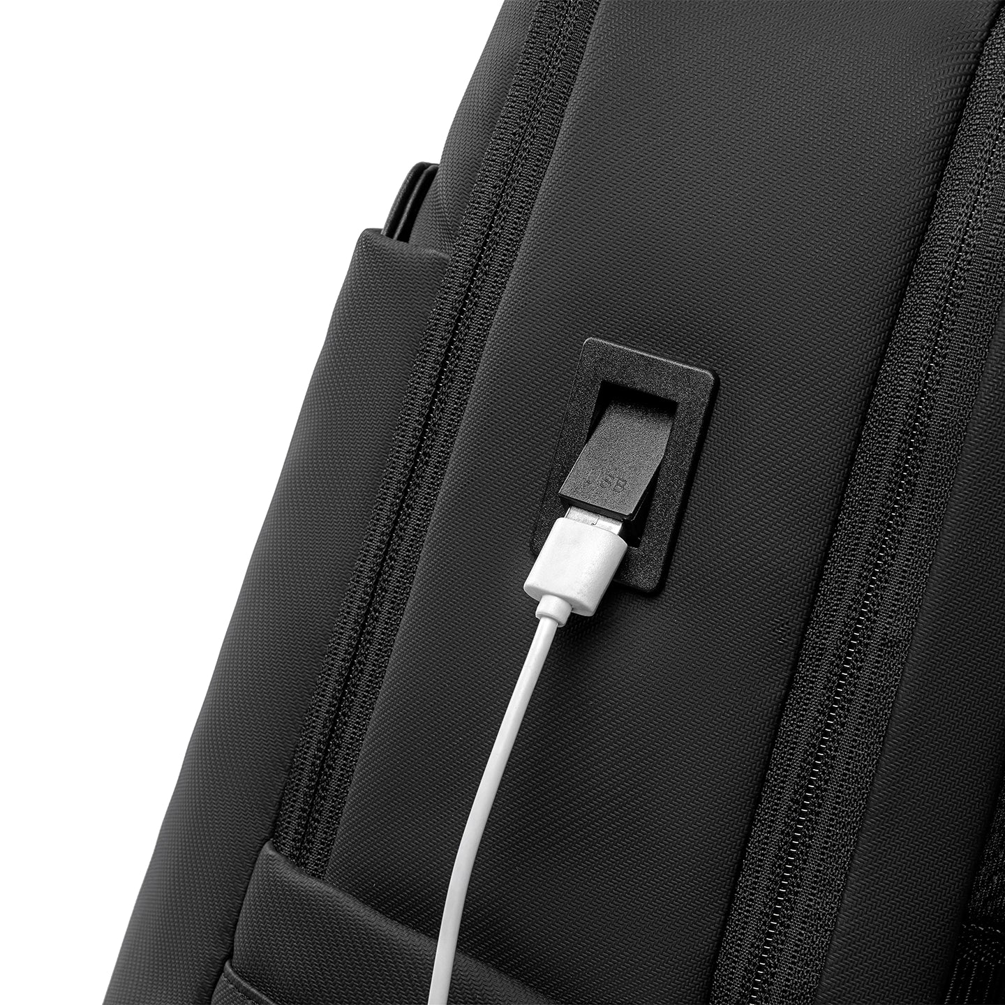 VaultPro: Business Backpack with EVA Diamond Protection & USB Charging