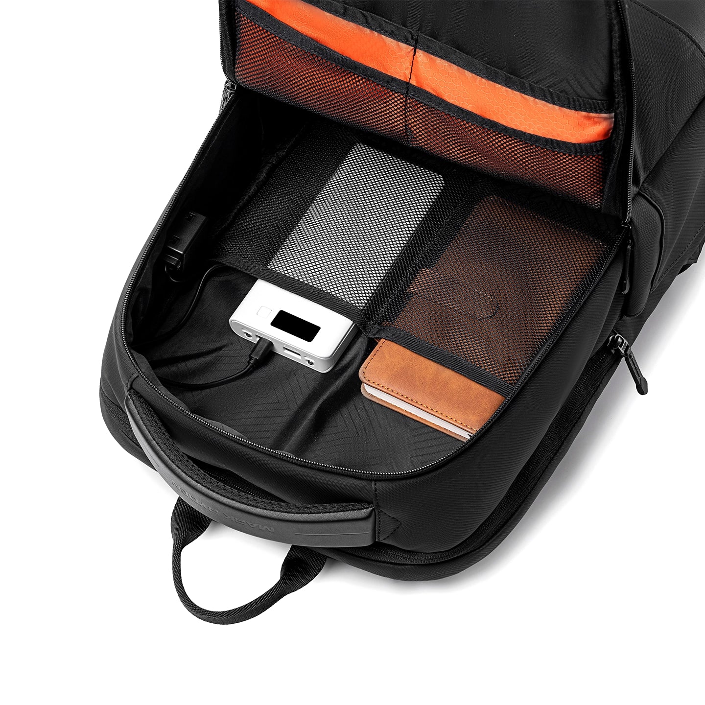 VaultPro: Business Backpack with EVA Diamond Protection & USB Charging