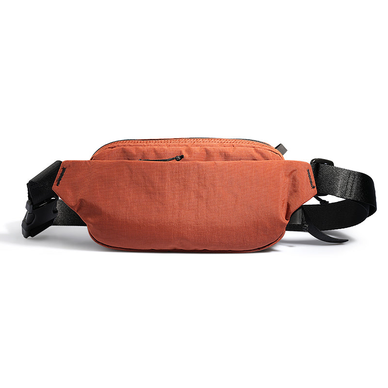 MarkRyden Global's orange anti-theft crossbody bag with secure straps