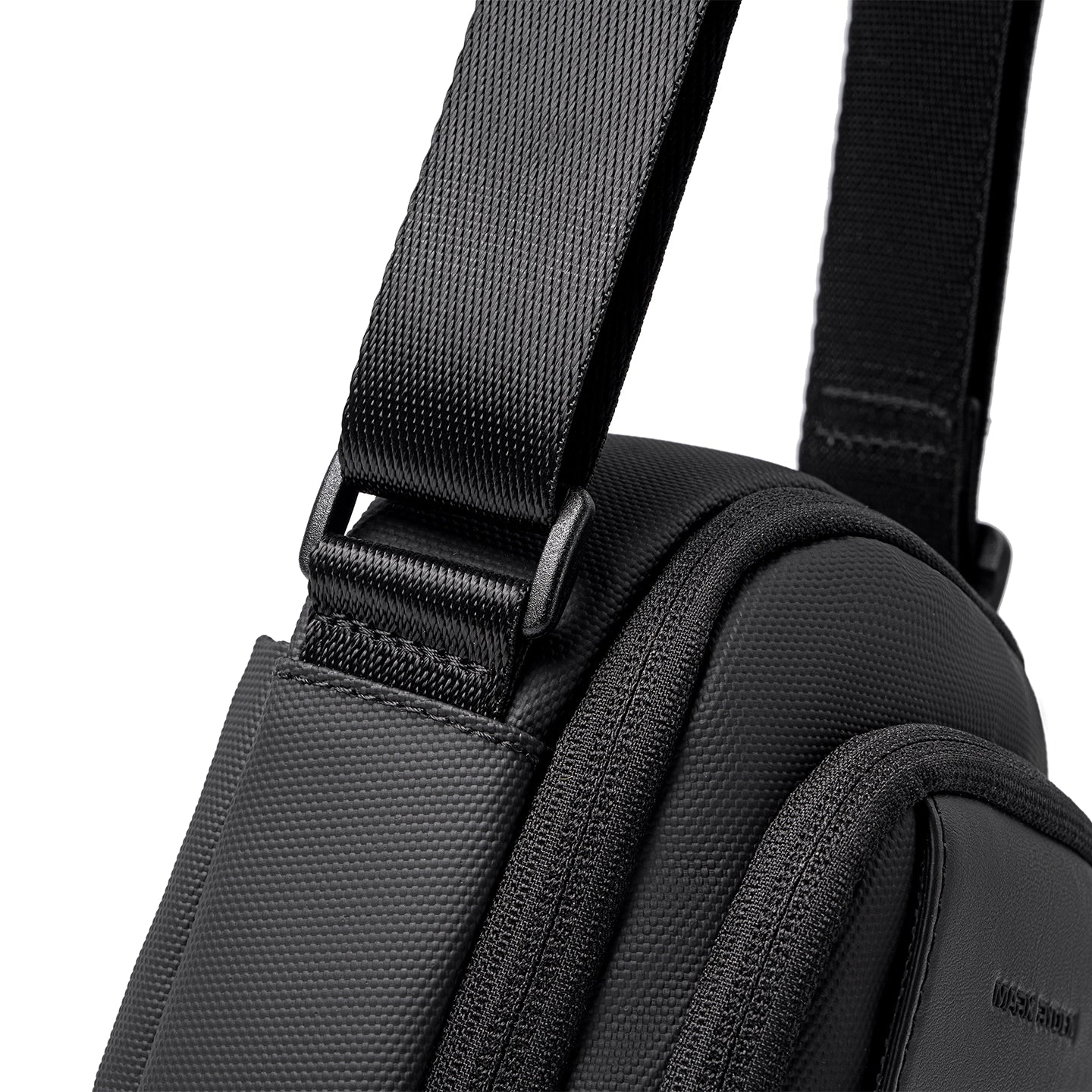 ZipCube: 3-Zip Mini Crossbody Phone Bag with Splash-Resistant Fabric for Men