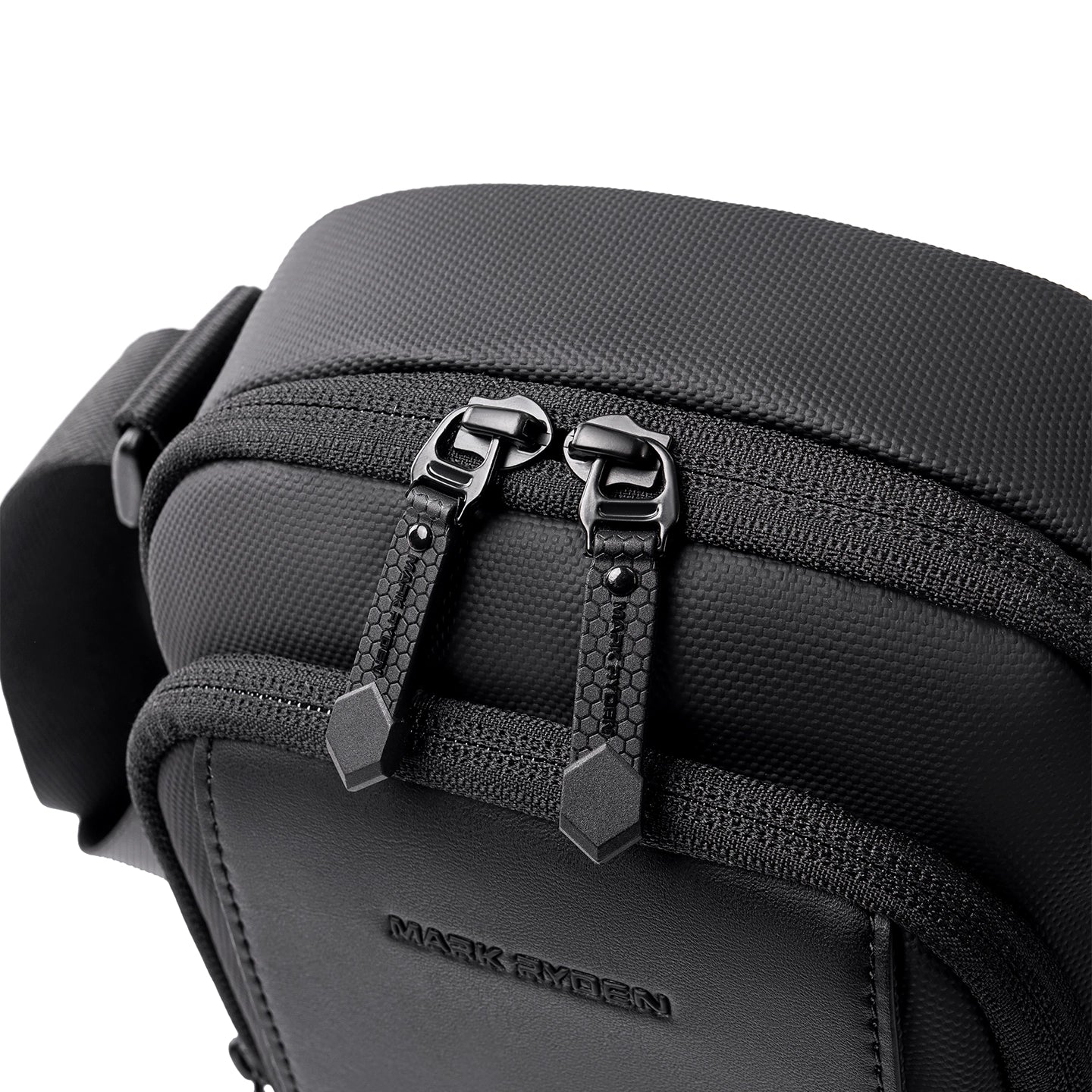 ZipCube: 3-Zip Mini Crossbody Phone Bag with Splash-Resistant Fabric for Men
