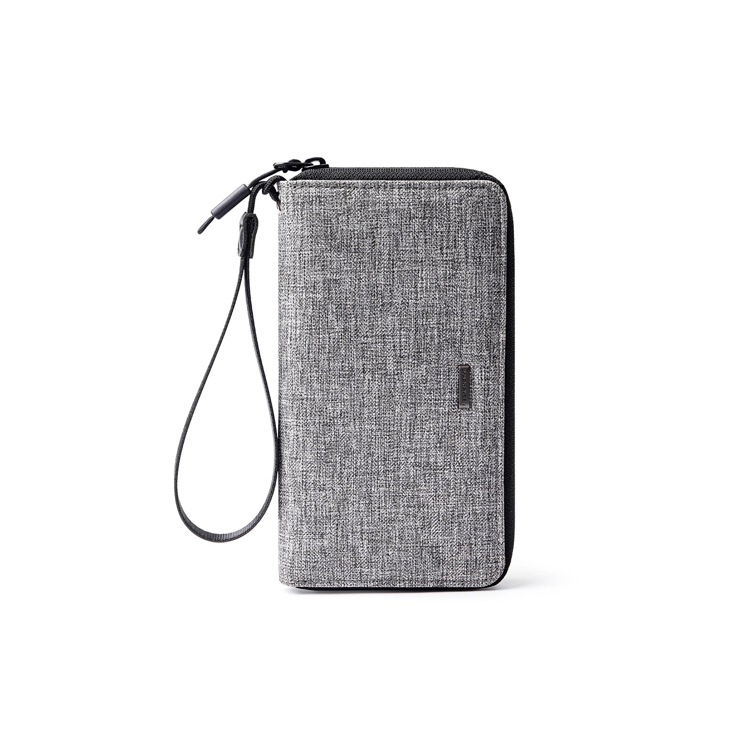 TetherZip: Wristlet Coin Wallet with Detachable Carry Strap and Inner Zipper Pocket