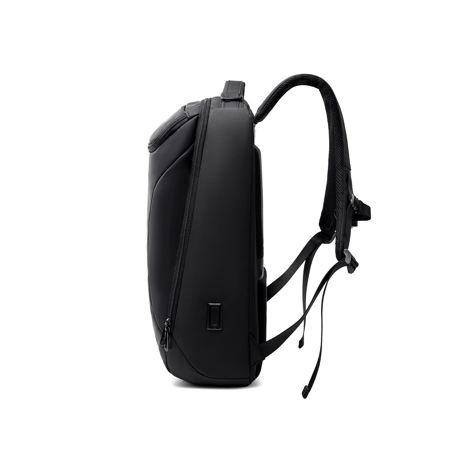 MarkRyden Compacto Pro black backpack - futuristic design, large capacity daily
