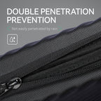 Neo smart design small crossbody purse - black mesh, waterproof zipper, double penetration prevention