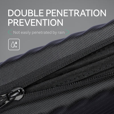 Neo smart design small crossbody purse - black mesh, waterproof zipper, double penetration prevention