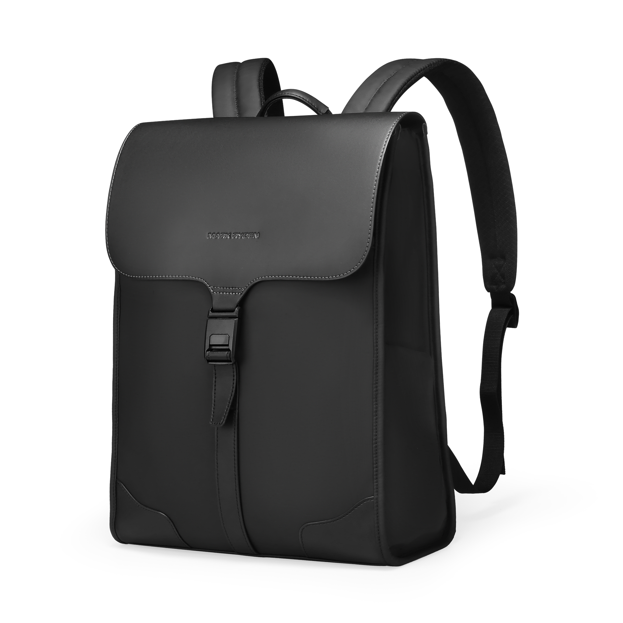 Mark Ryden black oxford backpack with buckle - classic style