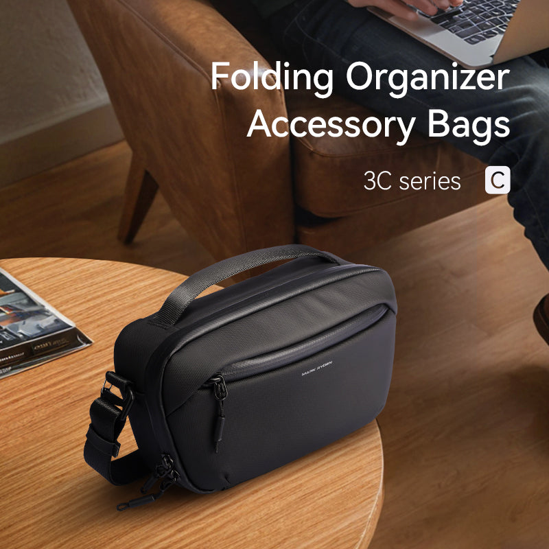 Mark Ryden Global Switchstorage III waterproof multifunctional 3C storage bag on wooden table