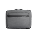Gray Mark Ryden laptop case with black handle and front pocket