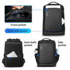 MarkRyden Luminary daily backpack - lightweight dual material w/ anti-theft & storage pockets