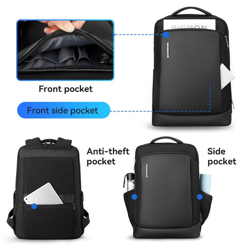 MarkRyden Luminary daily backpack - lightweight dual material w/ anti-theft & storage pockets