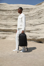 MarkRyden Global black futuristic daily backpack with large capacity