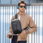 Mark Ryden Global black high-capacity crossbody commuter bag for urban travel