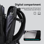 MarkRyden Global professional business backpack with digital compartment, laptop & iPad pockets, thickened shockproof fleece