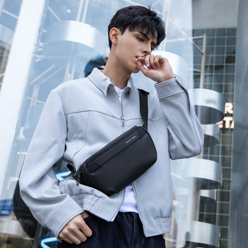 EasePack Sling MR490: Daily Leather Crossbody Bag for Travel and