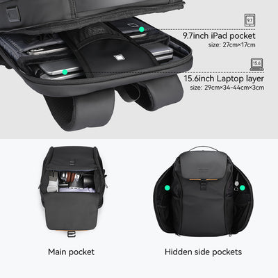 backpack hidden laptop compartment FileMaster MR4076: Your Personal Belongings Organizer