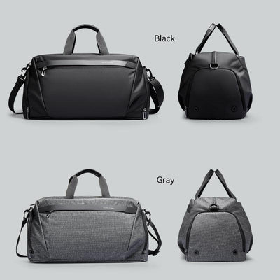 Mark Ryden Global Deformable II leather fitness crossbody bag - black/gray styles