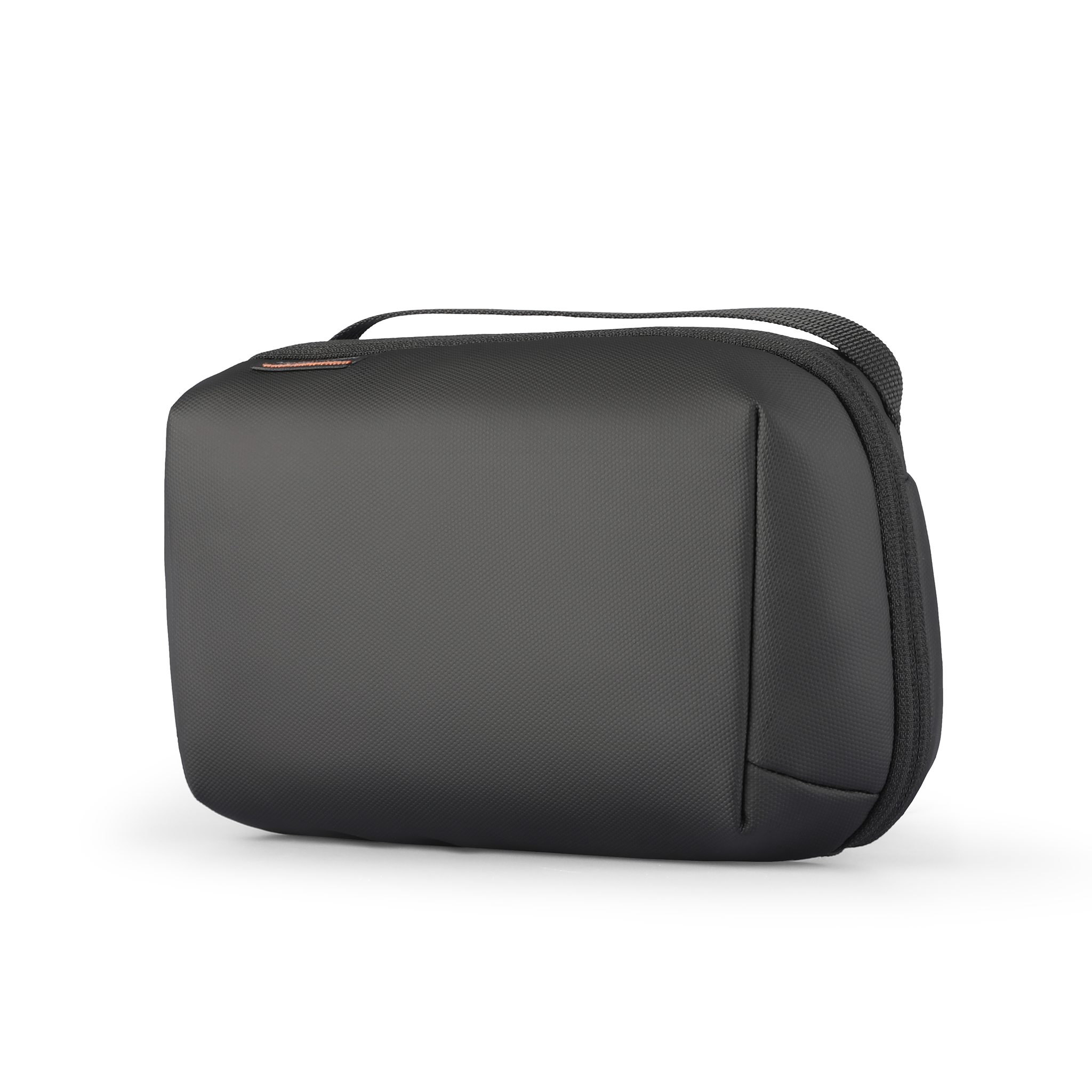 Black compact Switchstorage Multi I waterproof 3C storage bag with top handle, designed for organizing small electronics and accessories.