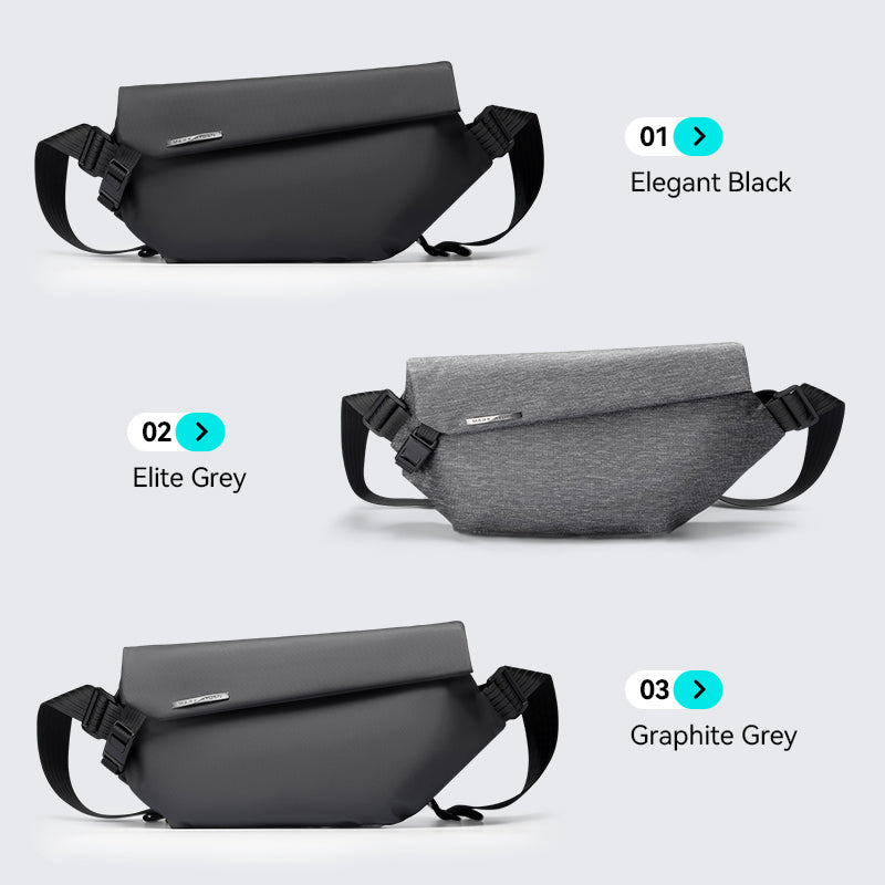 Mark Ryden Global's Casual II leather waterproof messenger bags in Elegant Black, Elite Grey, Graphite Grey