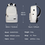 MarkRyden MR3606 Lseries daily backpack, white gray oxford fabric, 46cm tall