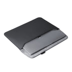 Anti-theft modern slim black laptop sleeve by Mark Ryden Global, fits 13.3-15.4 inch laptop