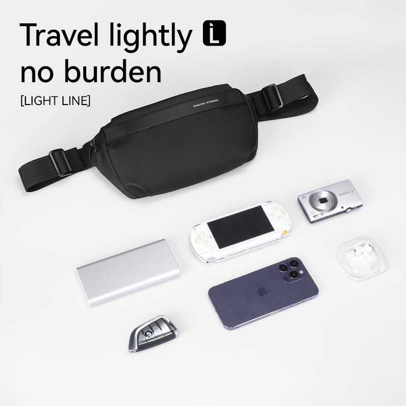 EasePack Sling MR490: Daily Leather Crossbody Bag for Travel and