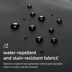 Mark Ryden Global: Black water-repellent fabric for trendy leather backpack