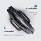 MarkRyden classic IV commuter briefcase 14/15.6 inch w/laptop pockets