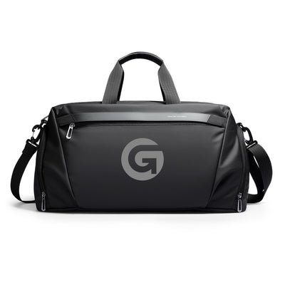 Mark Ryden black anti-theft customized travel bag with 'G' logo