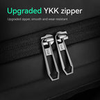 Upgraded YKK zipper on Mark Ryden travel bag - smooth wear-resistant