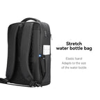 Mark Ryden Global black anti-theft backpack with stretch water bottle pocket