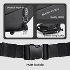 Mark Ryden Voyager leather messenger bag with keychain attachment