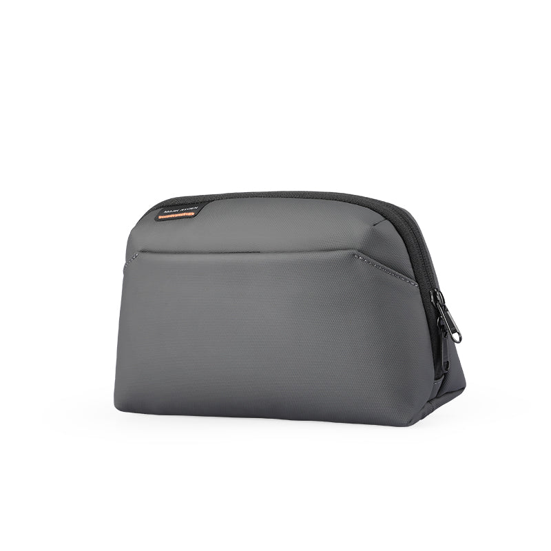 Gray waterproof multi-functional 3C storage bag with zipper - Mark Ryden Global