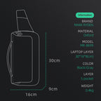 Swag: Mark Ryden compact cross-body sling bag - Oxford material, 5 pockets