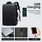 Mark Ryden Global black 40L travel backpack with USB charging for business trips