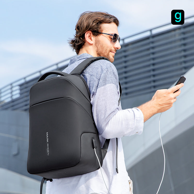 Mark Ryden Modern Water-Repellent Anti-Theft Laptop Backpack with USB Charging