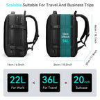 Mark Ryden Global expandable laptop backpack - scalable design for travel & business use